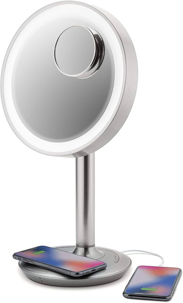 iHome 9" LUX Power Bluetooth Makeup Vanity Mirror with Wireless Charging and USB Charging, Blueto... | Amazon (US)