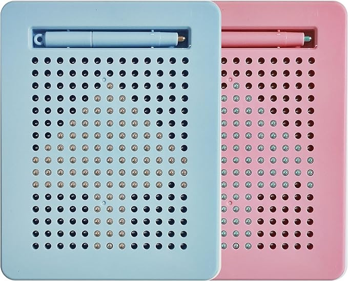 2 Pcs Magnetic Drawing Board for Kids with Magnet Stylus Pen and Beads, Toddler Doodle & Sketch T... | Amazon (US)