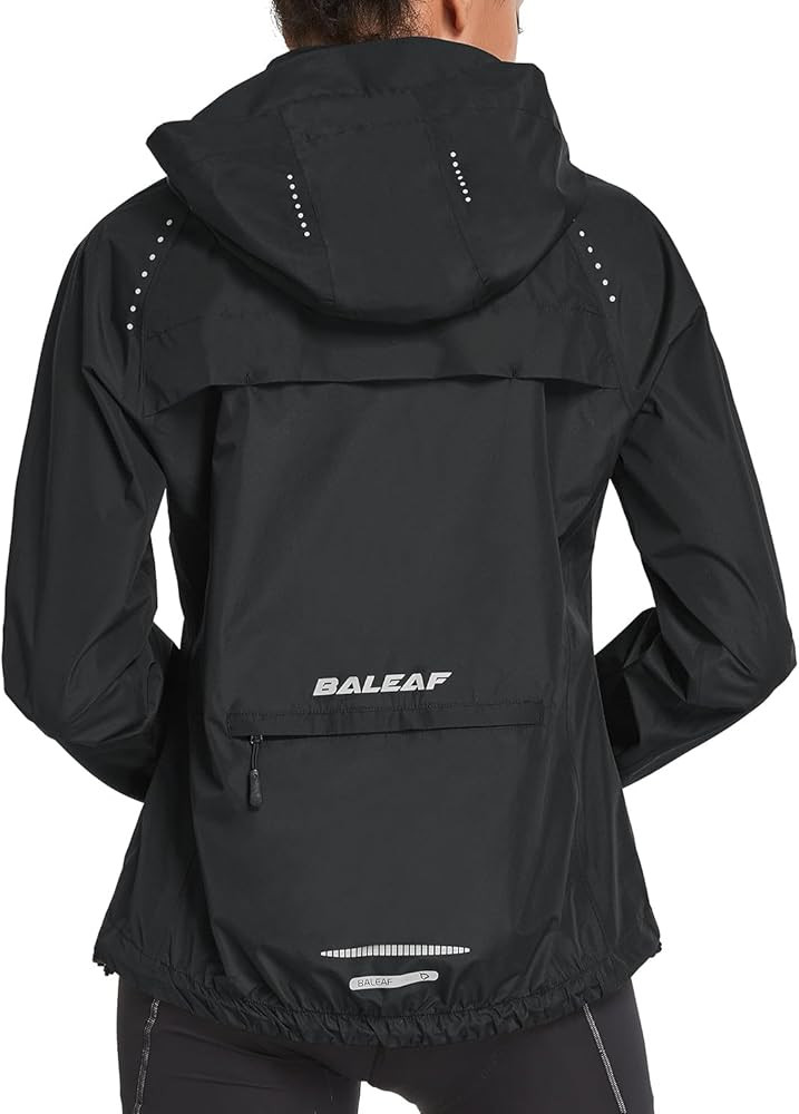 baleaf Women's Rain Jackets Waterproof Windbreaker Packable Running Lightweight Cycling Jacket Re... | Amazon (US)