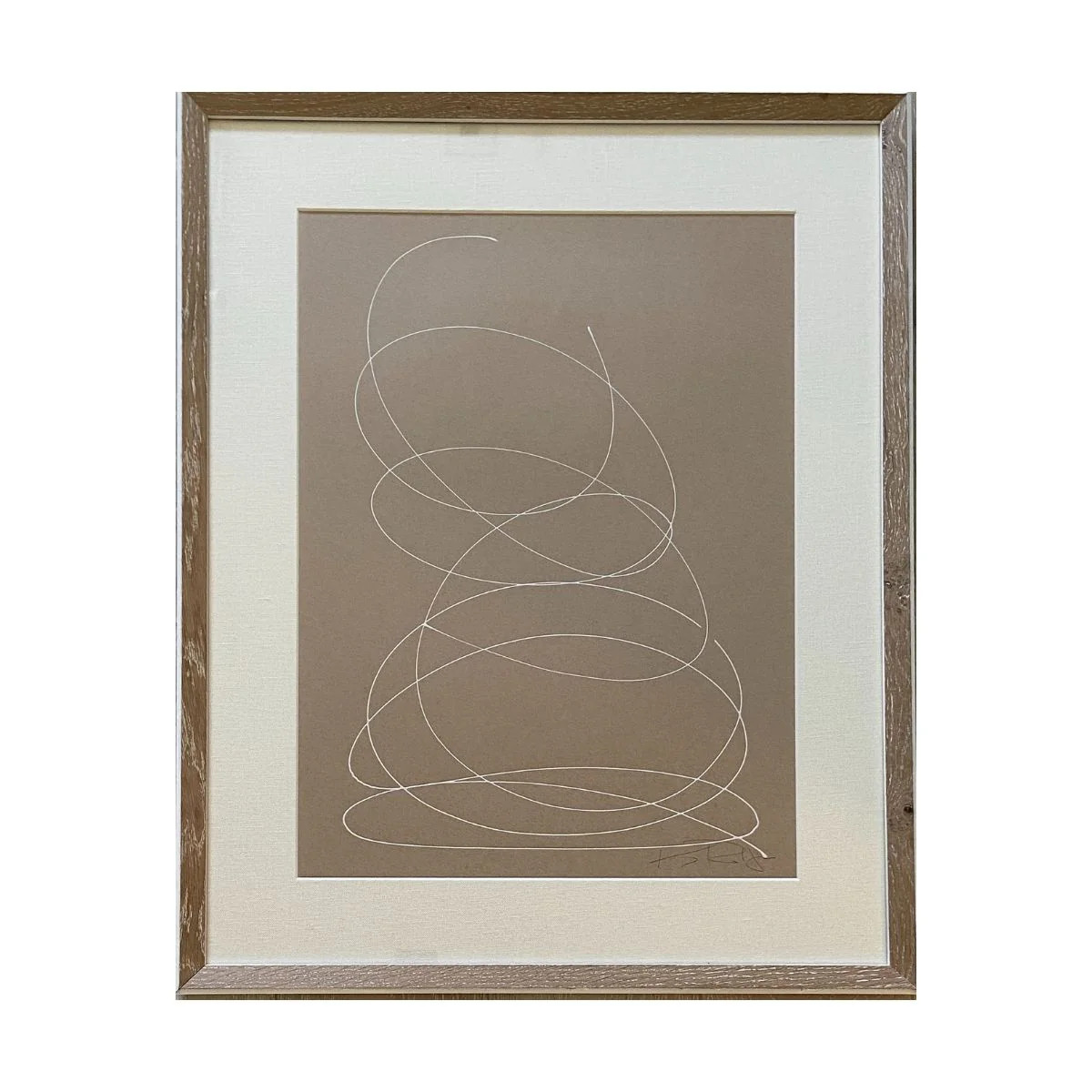 White Brainstorm on Tan by Kayce Hughes | Paloma & Co.