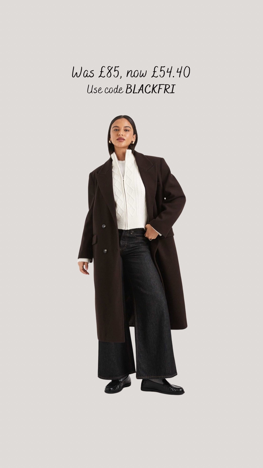 Ordered this coat this morning - £85 down to £54.40! 

Brown coat, boyfriend coat, ASOS coat, ASOS Black Friday sale, boyfriend coat

#LTKwinter #LTKuk #LTKCyberWeek