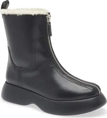 3.1 Phillip Lim Mercer Genuine Shearling Lined Zip Combat Boot (Women) | Nordstromrack | Nordstrom Rack