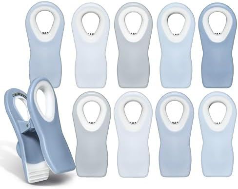 COOK WITH COLOR Bag Clips with Magnet - Food, Chip, Bag Clips for Food Storage with Airtight Seal... | Amazon (US)