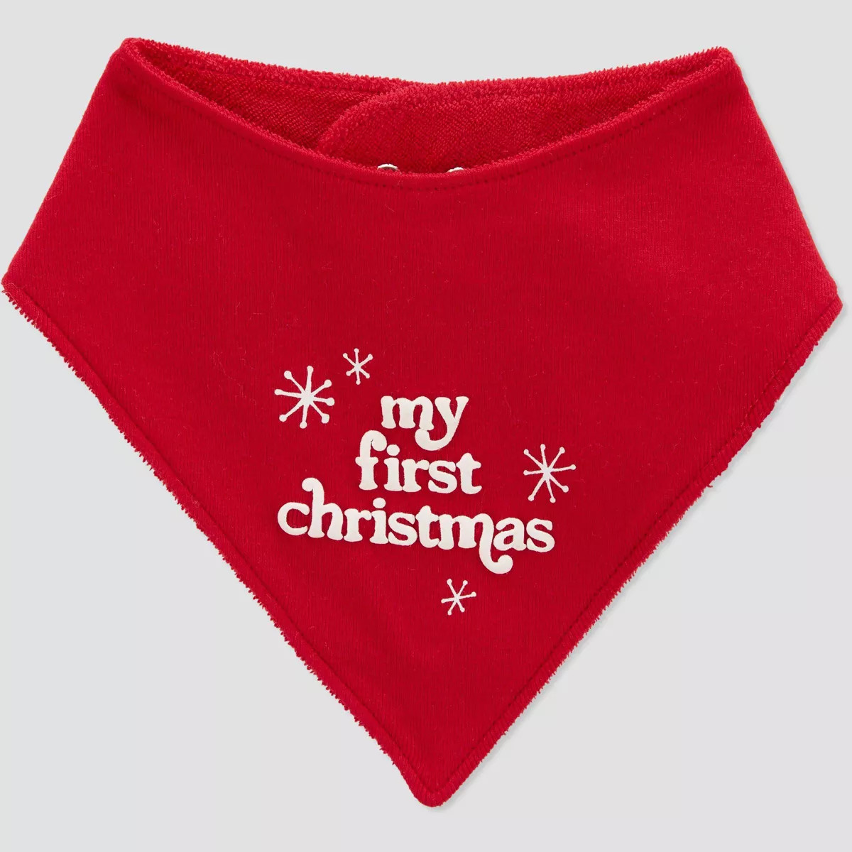 Carter's Just One You® First Christmas Bandana Bib - Neutral Red | Target
