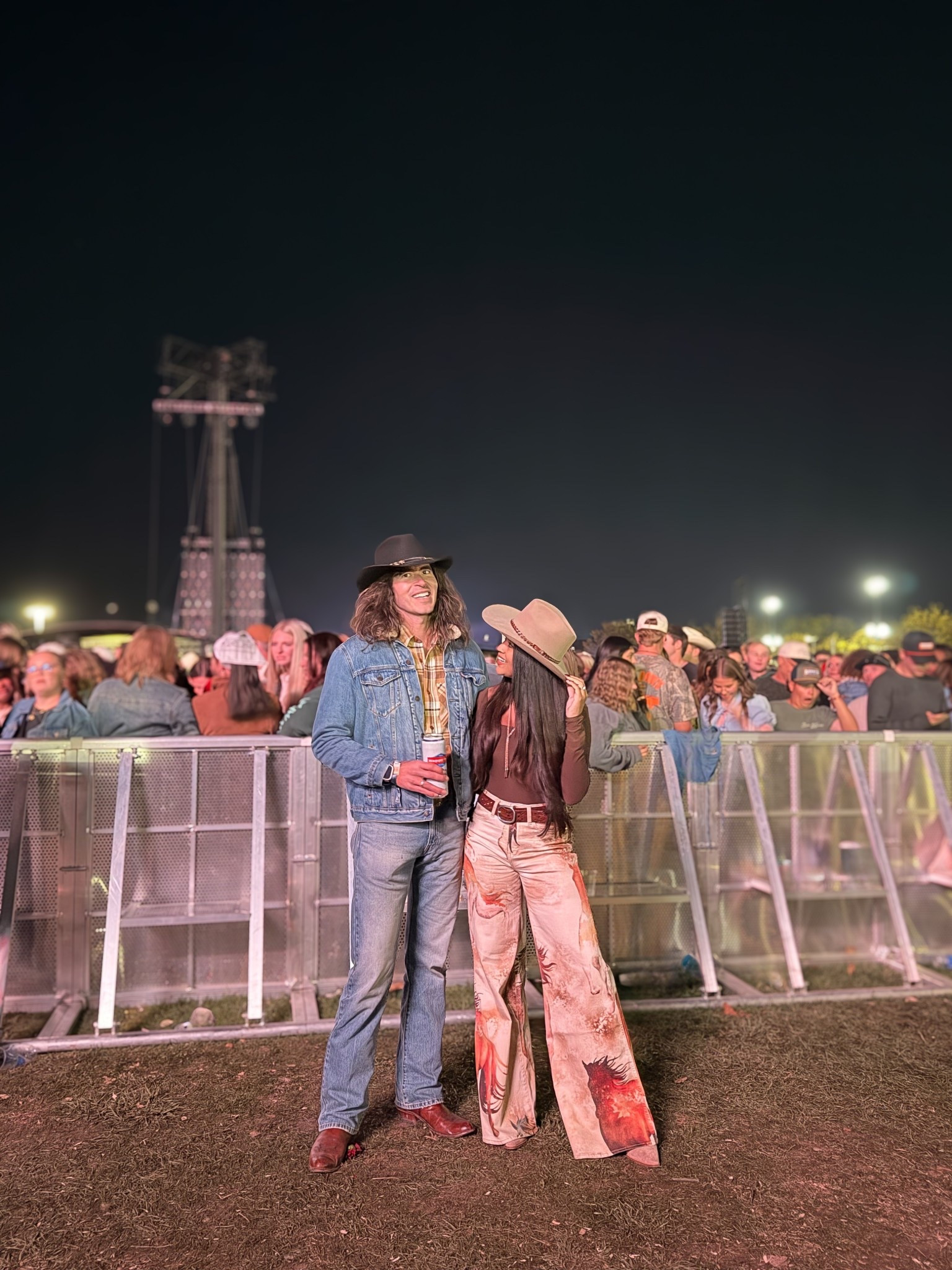 Western nights done right 🤠✨ Denim, fringe, and a little bit of red dirt—because nothing beats dancing under the open sky with good music and your favorite person.

Linked every piece of this look — from the vintage-inspired western pants to the perfect concert hat that actually stays put when the wind picks up. 😉

#CountryMusicFestival #WesternStyle #LTKFestivalStyle #CountryConcertLook #CowgirlOutfit

western outfit inspo, festival couple style, boho cowgirl look, concert outfit ideas, country fashion style, country concert, country festival outfit 

#LTKFindsUnder100 #LTKStyleTip #LTKSeasonal