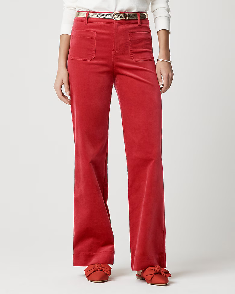 Velvet Lizzie patch-pocket pant | J.Crew Factory