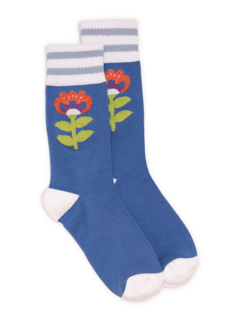 MUK LUKS Women's Dream Step Cozy Crew Sock, 1-Pack | Walmart (US)