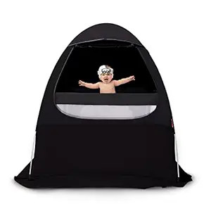 Blackout Cover for Pack N Play, Baby Blackout Tent to Block Out 97% Light, Aluminum Pole Portable... | Amazon (US)