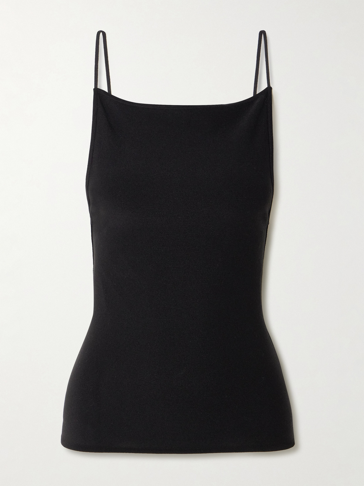 ST. AGNI - Open-back Tencel Lyocell-blend Tank - Black | NET-A-PORTER (US)
