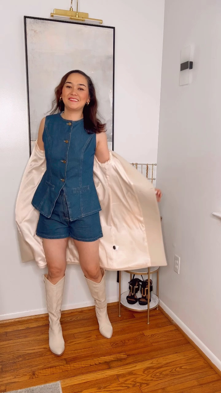 Amazon fashion, Denim vest set for winter to spring outfit transition, country concert, western boots, old money style, kitten heels, spring fashion, sized up, western outfit

Amazon fashion, denim vest set, denim outfit ideas, fall fashion trends, Western-inspired style, casual chic outfits, denim on denim, knee-high boots outfit, stylish fall layering, affordable fashion finds

#AmazonFinds #DenimOnDenim #FallFashion #WesternChic #OOTD


#LTKShoeCrush #LTKWatchNow #LTKStyleTip