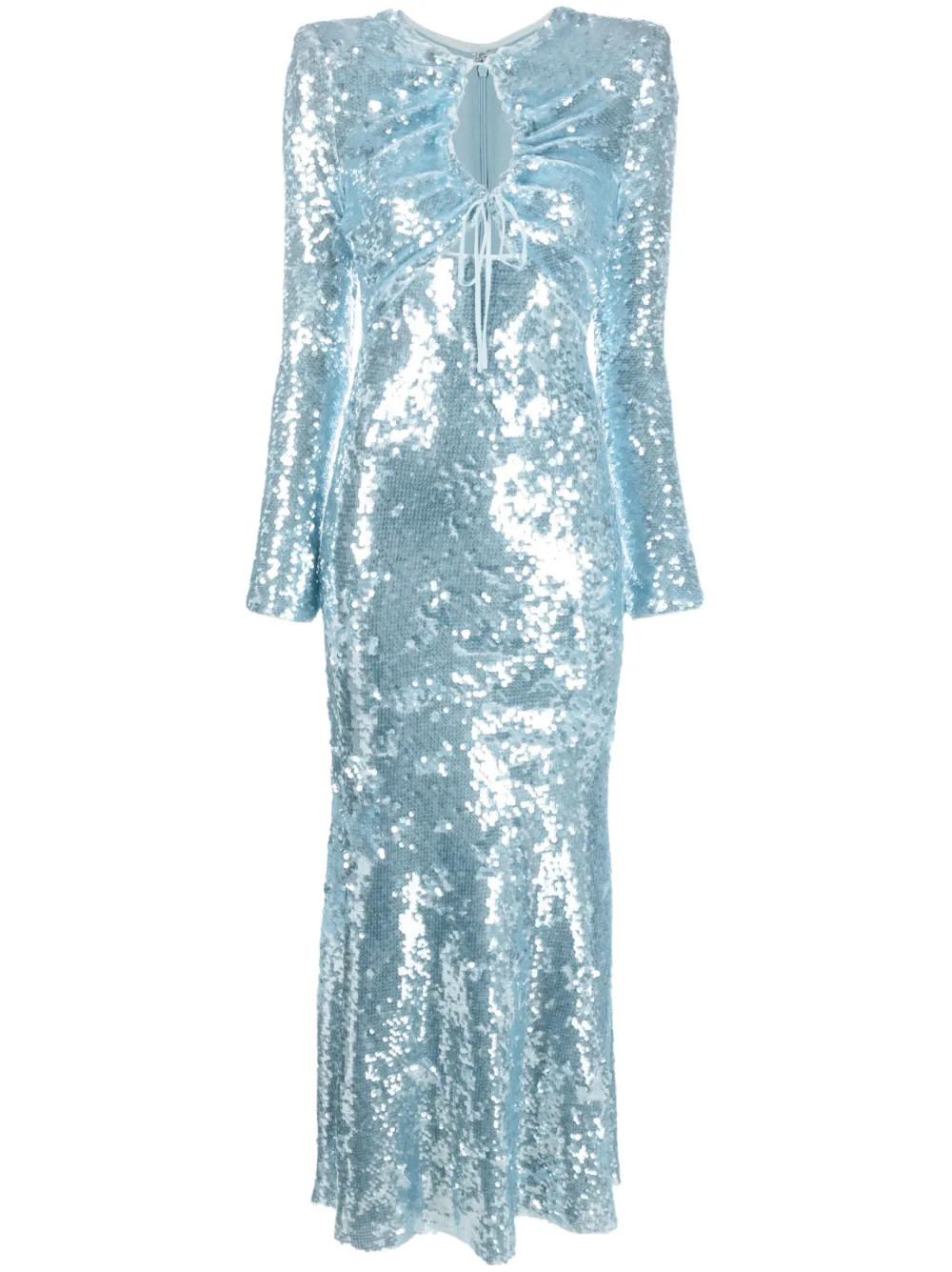 sequin gathered dress | Farfetch Global