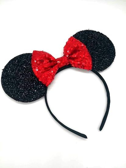 Red Mickey Ears, Rainbow Minnie Mouse Ears, Sparkly Minnie Ears, Mouse Ears, Electrical Parade Ea... | Amazon (US)