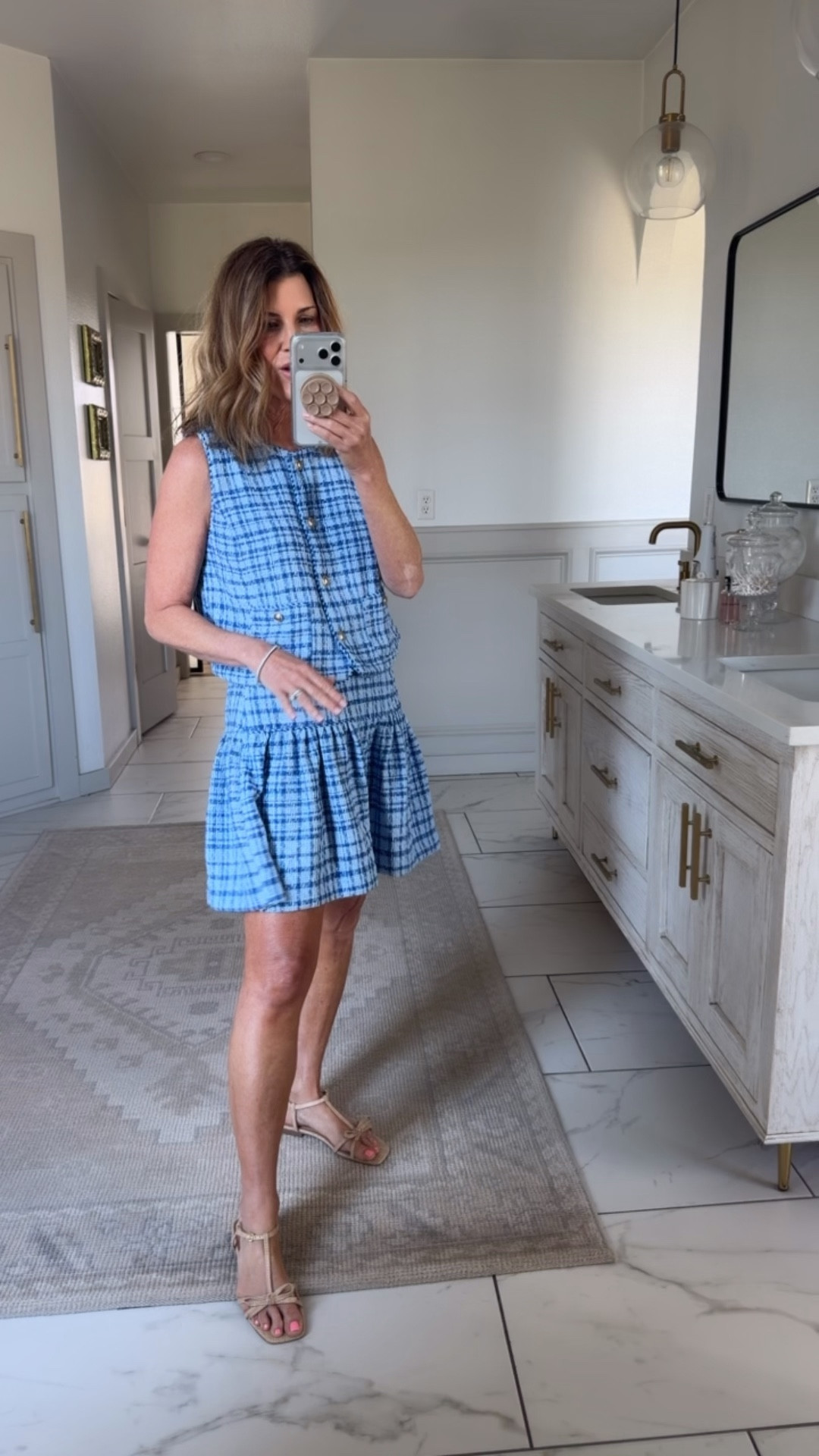 Ordered this plaid tweed set in both colors. So good and under $30 for each piece that can be worn separately as well. I’m in an xs skirt and a small vest. 

#LTKOver40