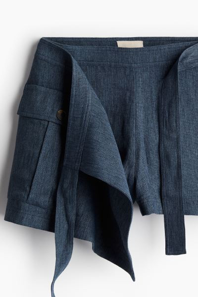 Falda pantalón cruzada en mezcla de lino | H&M (FR, IT, ES, PT, BE)