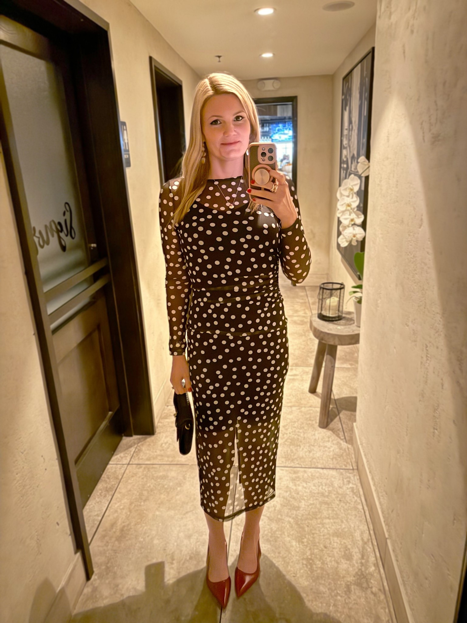 Pre-birthday dinner outfit! Polka dot maxi midi dress is stretchy and very comfortable. I’m in the size small. Fits TTS and is very forgiving  

#LTKFindsUnder50 #LTKWedding #LTKootd