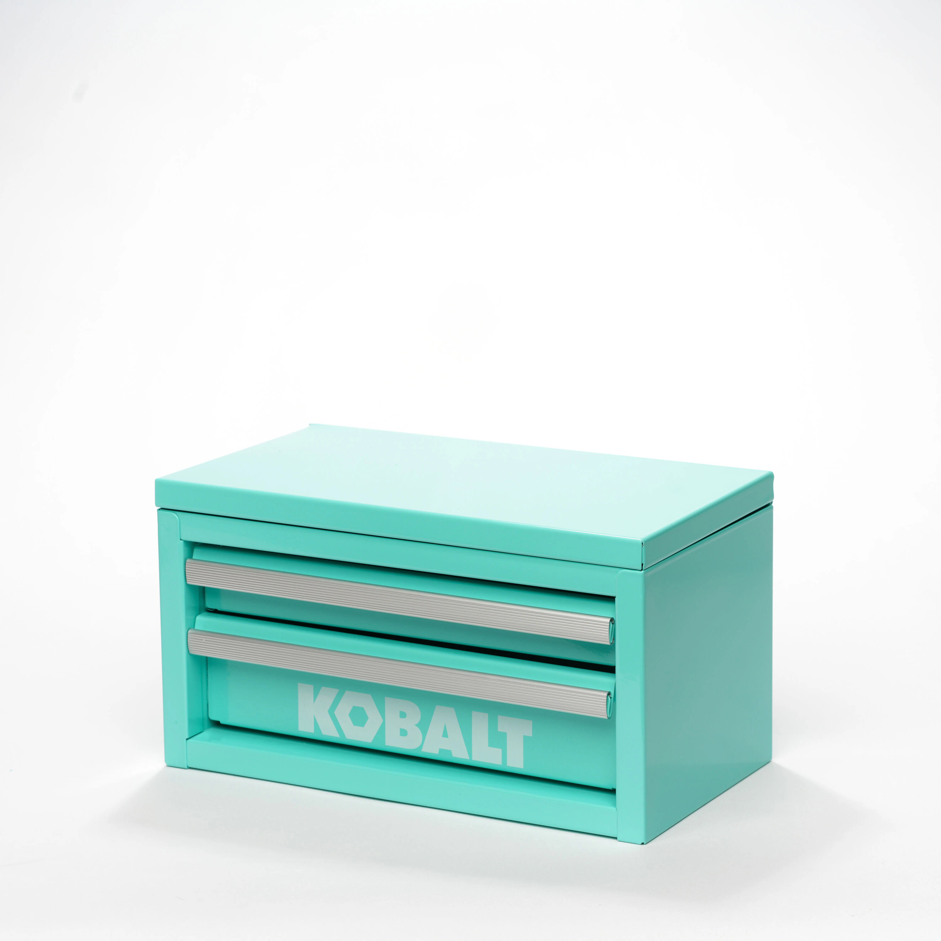 Kobalt Portable Mini Toolbox 10.83-in W x 5.91-in H x 5.91-in D 2 -Drawer Teal Steel Tool Box | 55901 | Lowe's