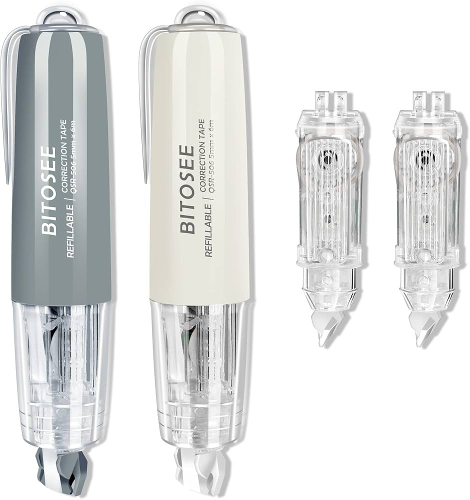 Refillable Retractable Quick Dry White Correction Tape,Mini Small Aesthetic Cute Correction Tape,... | Amazon (US)