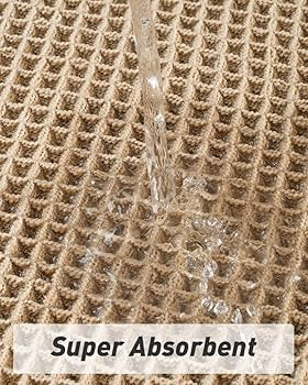 Upgraded Waffle Runner Rug Super Absorbent Non Slip Bath Mats for Bathroom Floor, Machine Washabl... | Amazon (US)