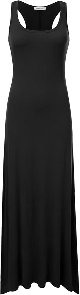 NINEXIS Women's Sleeveless Scoop Neck Racerback Tank Maxi Dress | Amazon (US)