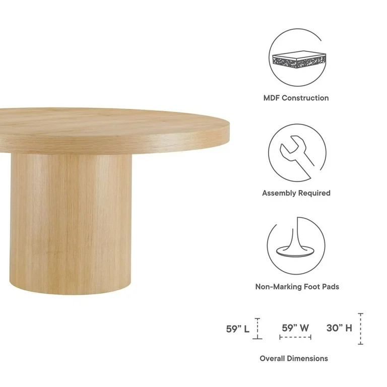 Gratify 60" Round Dining Table | Walmart (US)