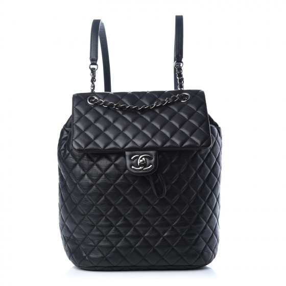 Lambskin Quilted Large Urban Spirit Backpack Black | Fashionphile