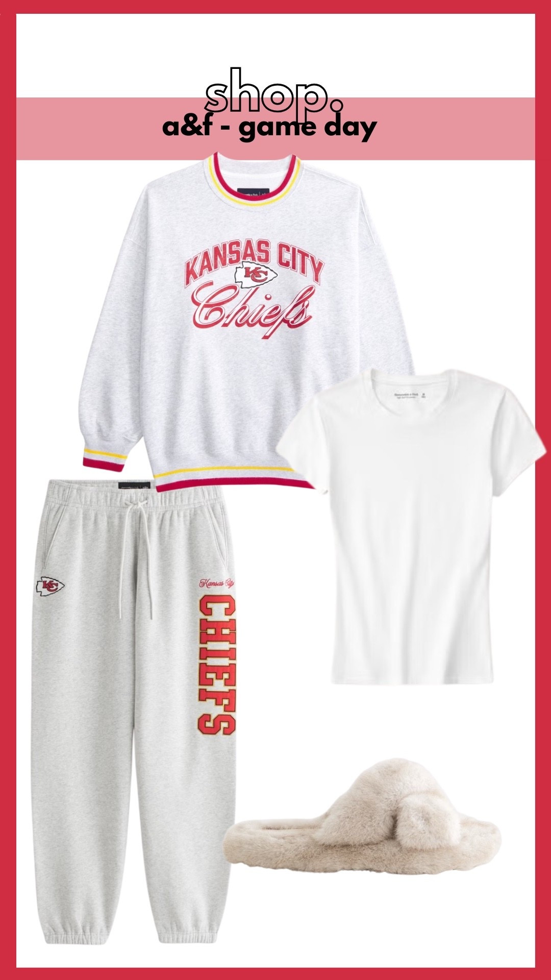 A&f, Abercrombie, nfl outfit, football outfit, football game outfit, game day outfit, fall outfit, slippers 

#LTKFindsUnder100 #LTKStyleTip #LTKSeasonal