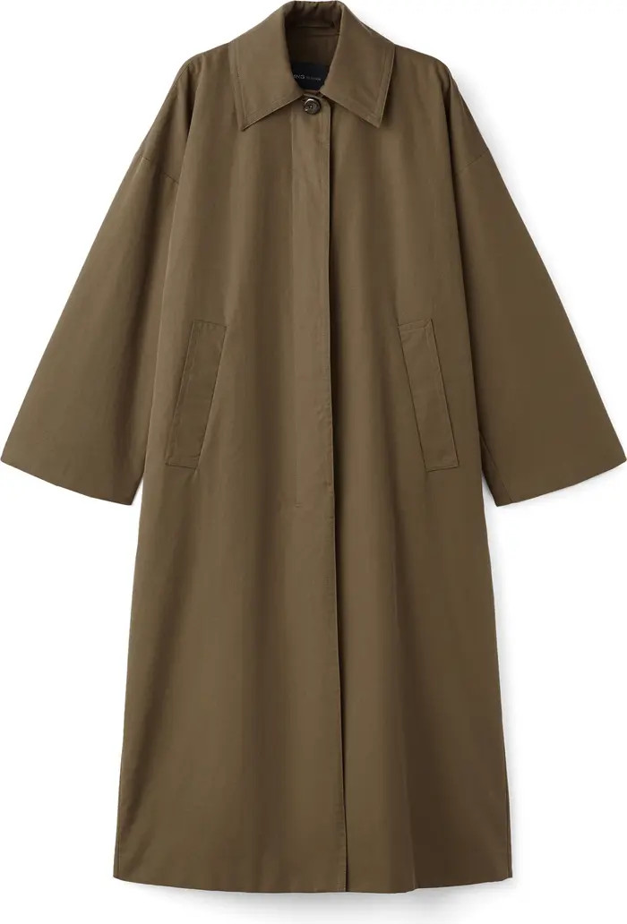 MANGO Selection Belted Cotton Blend Trench Coat | Nordstrom | Nordstrom