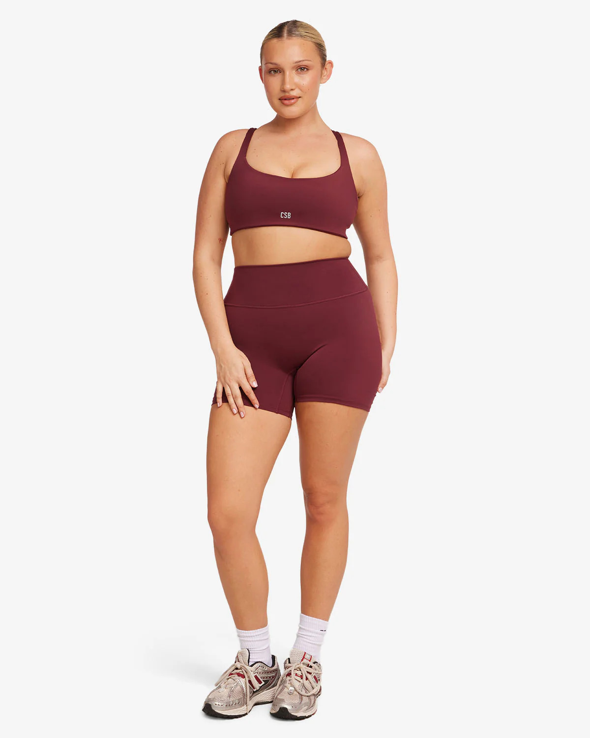 Serenity Scrunch Shorts 5" | Burgundy | Crop Shop Boutique US