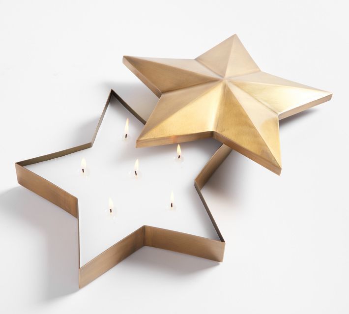 Five Point Star Scented Candle - Winter Spruce | Pottery Barn | Pottery Barn (US)