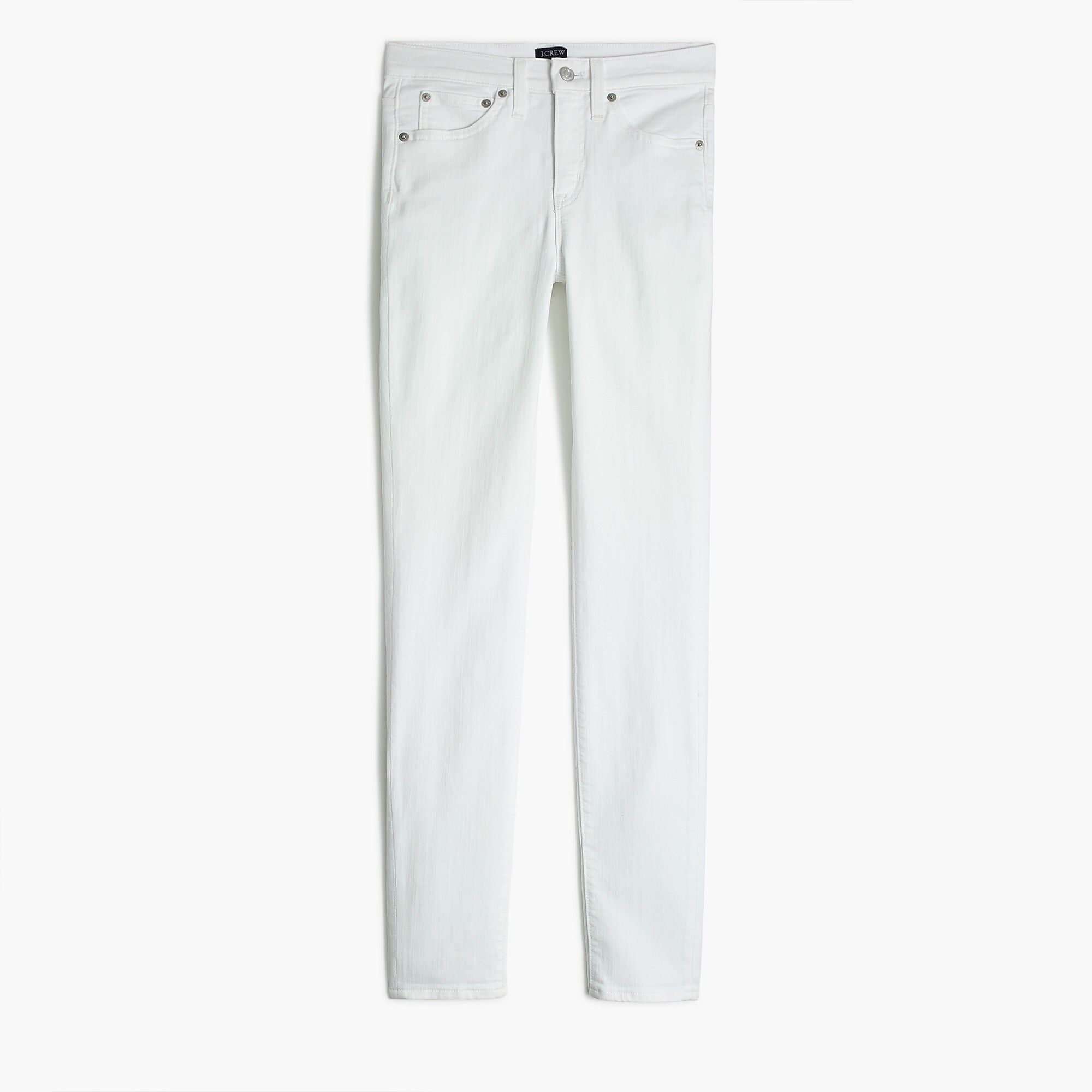 9" mid-rise white skinny jean in signature stretch | J.Crew Factory