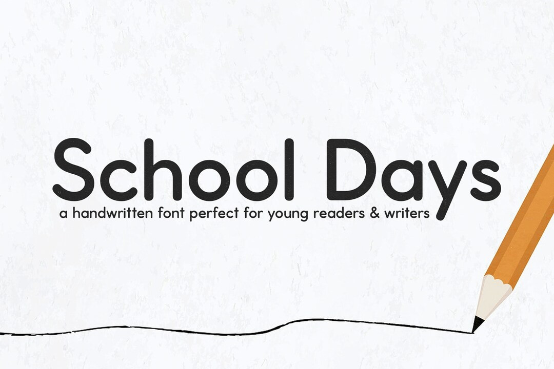 School Days Font  Teacher Font Student Fonts Cricut Font - Etsy | Etsy (US)