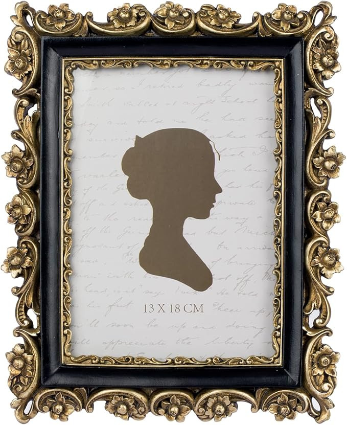 Sunlit Vintage Picture Frame 5x7 Inch, Luxury Antique Photo Frames with Glass Front, Photo Displa... | Amazon (US)