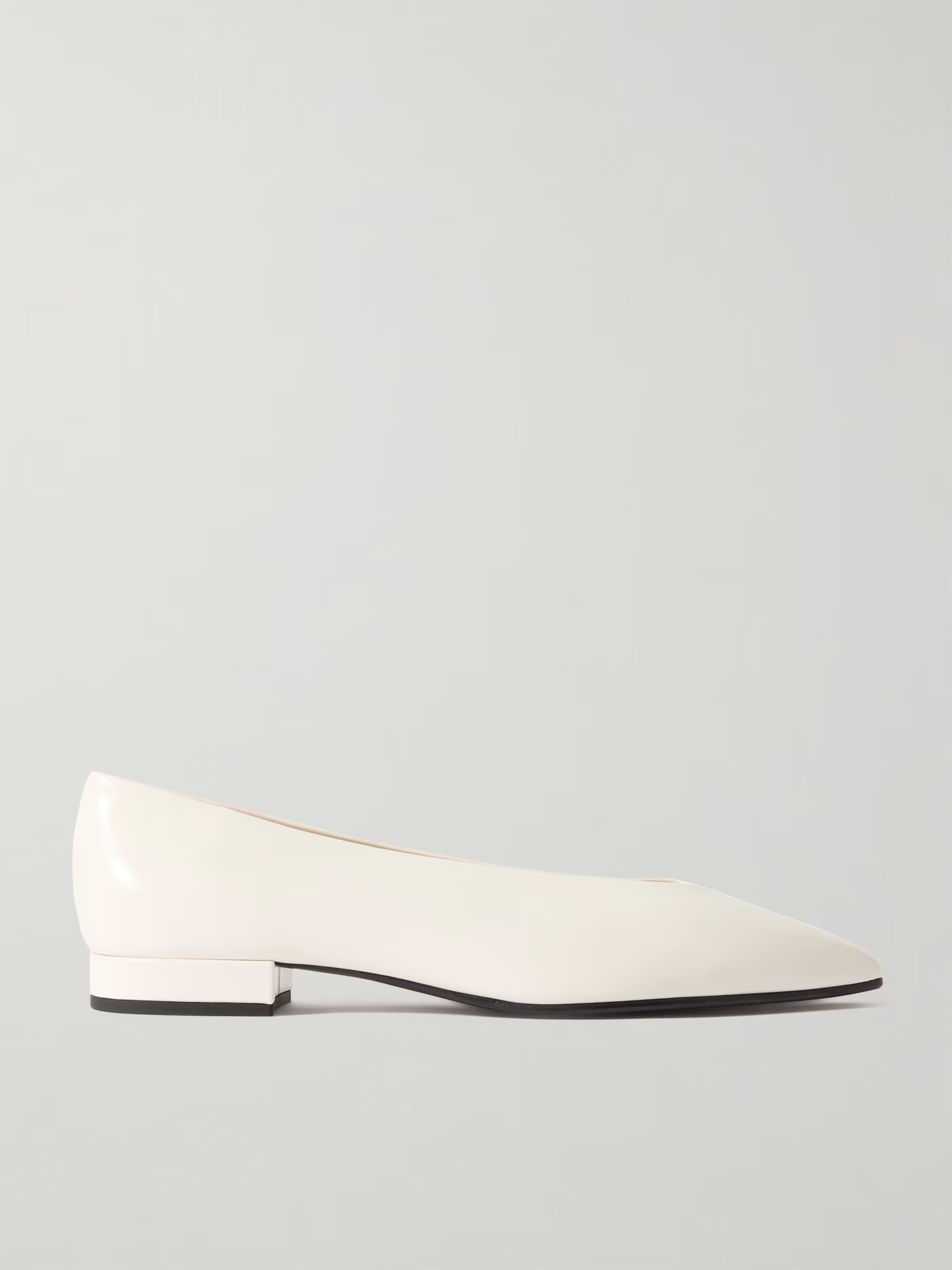 Rebecca leather point-toe flats | NET-A-PORTER (US)