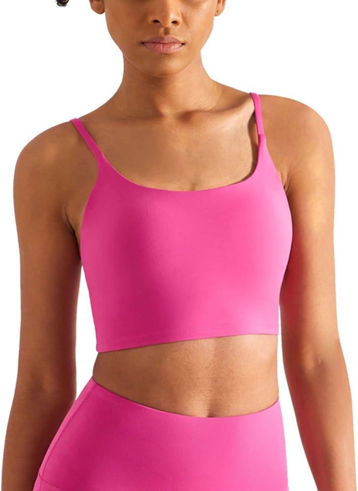 altiland Cami Sports Bra Tank Tops for Women Workout Yoga Athletic Exercise Crop Tops Brami | Amazon (US)