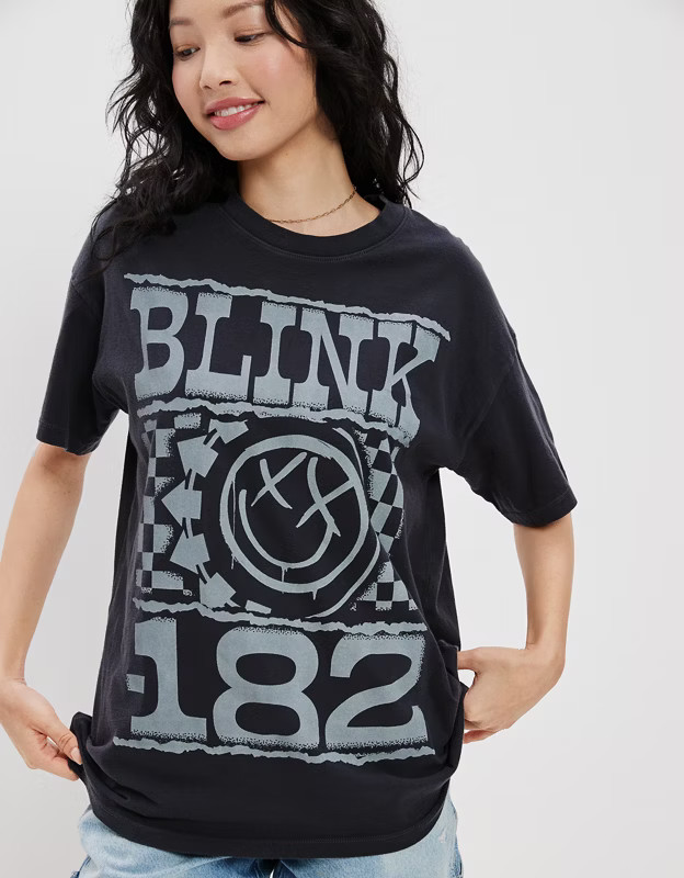 AE Oversized Blink-182 Graphic Tee | American Eagle Outfitters (US & CA)