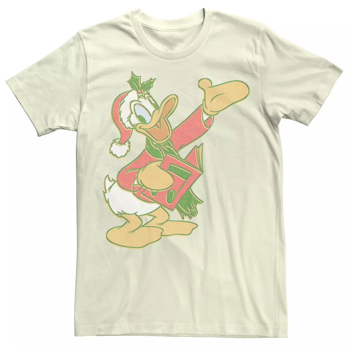 Disney's Donald Duck Christmas Caroling Portrait Men's Tee | Kohl's