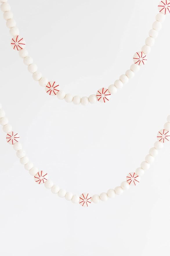 Nivas Peppermint Garland/Christmas Tree Decoration/Christmas Mantel Garland/Faux Peppermint/Chris... | Amazon (US)