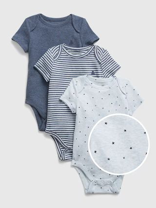 Baby 100% Organic Cotton First Favorite Bodysuit (3-Pack) | Gap (US)