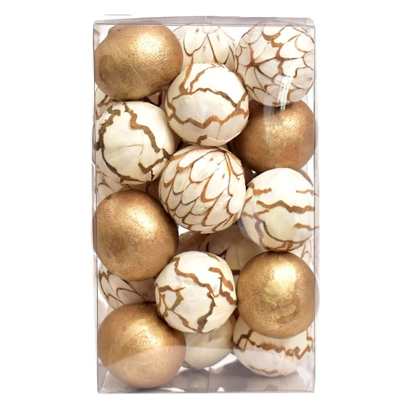 Gold Dried Filler Orbs | At Home