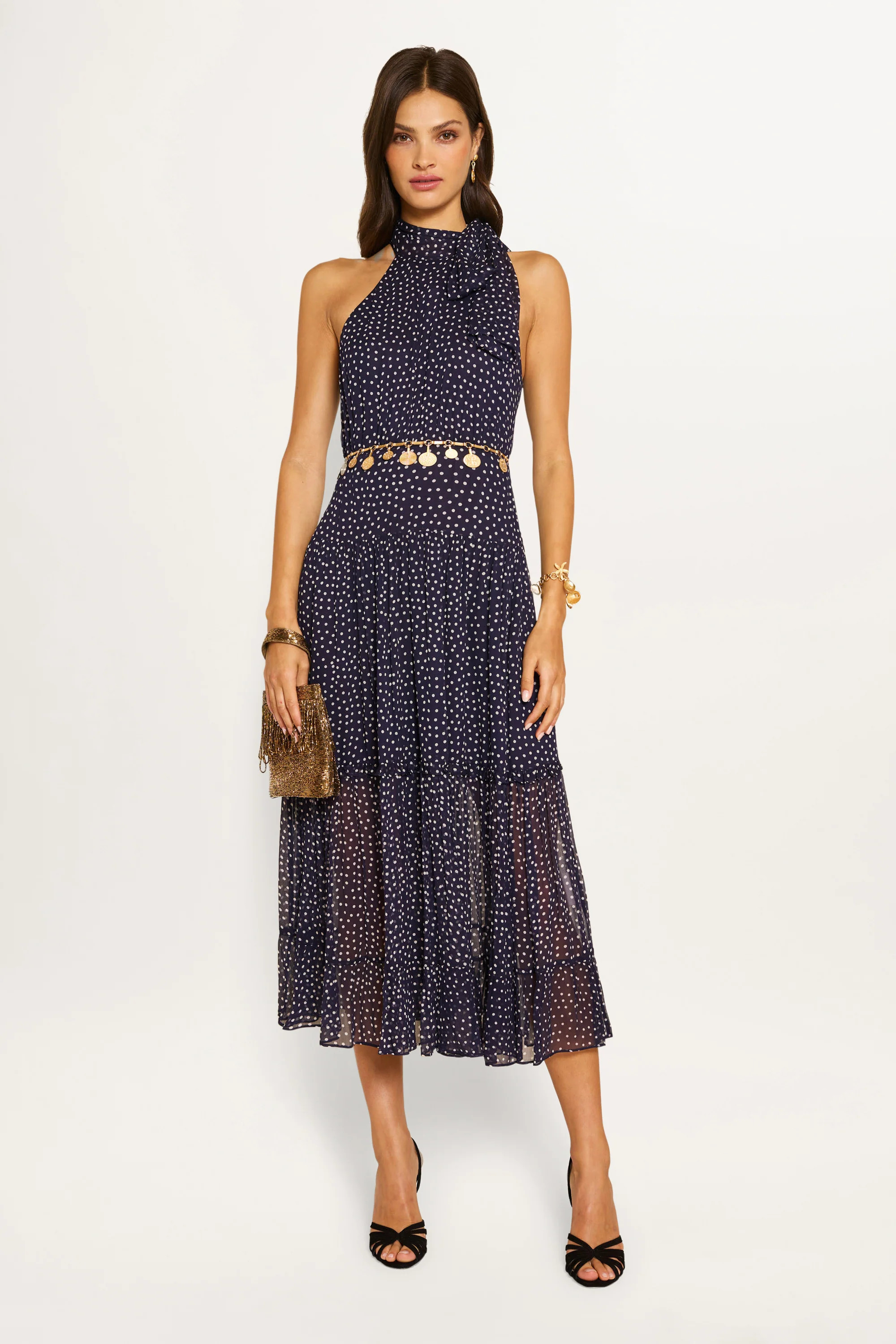 Abi - Mini Navy Polka Dot | Rixo