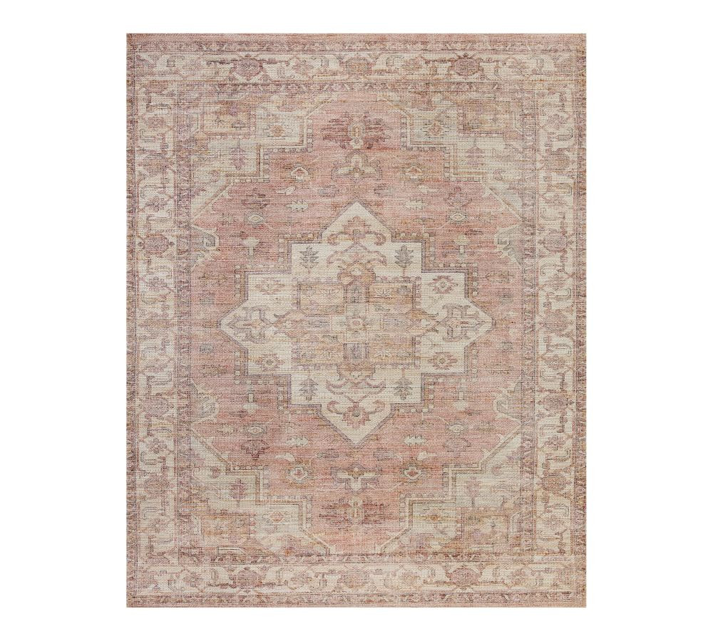 Minnah Handwoven Printed Rug, 8' X 10', Warm Multi | Pottery Barn (US)