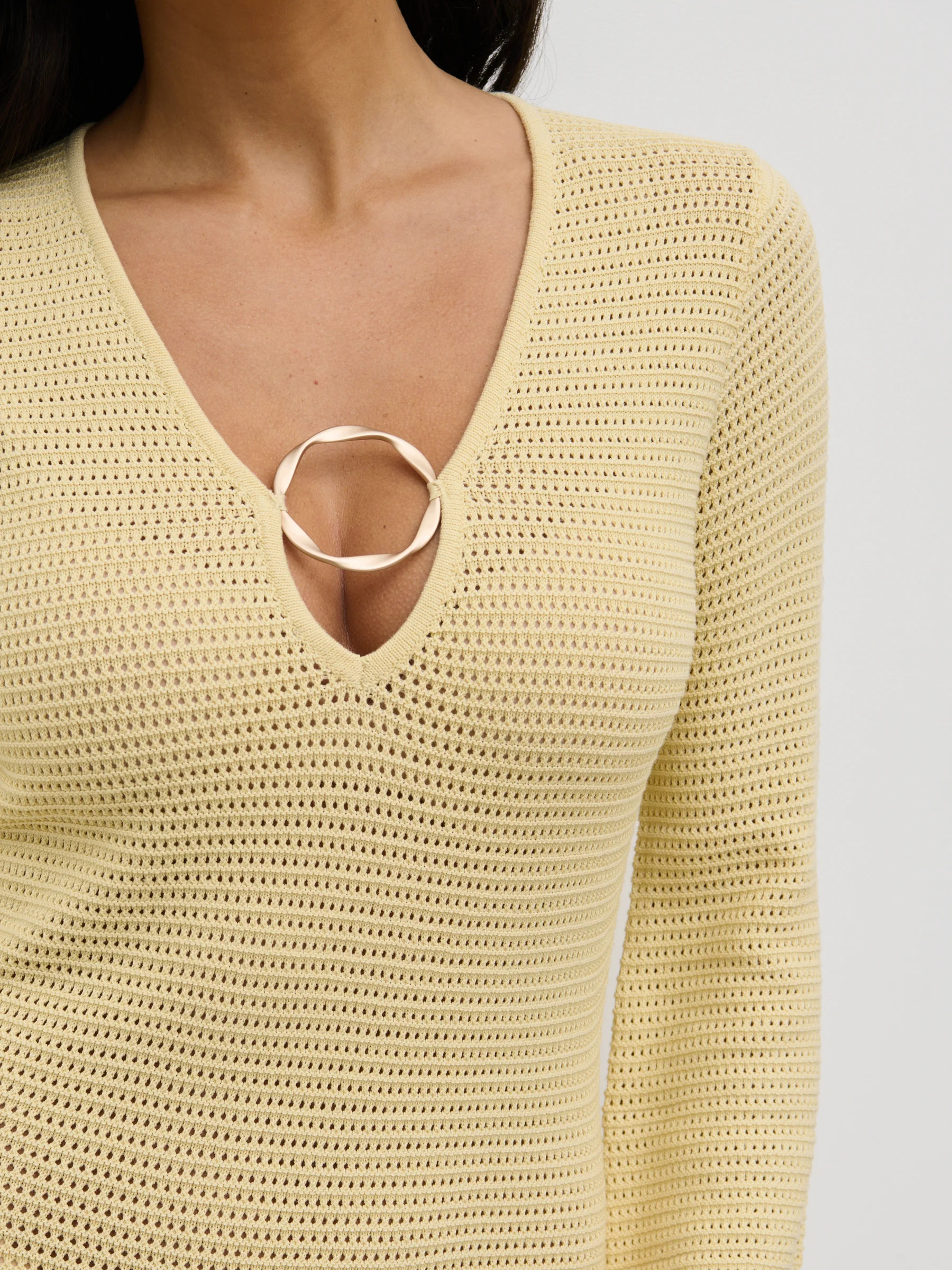 Riviera Hardware Knit Midaxi Dress | Pretty Lavish (UK)