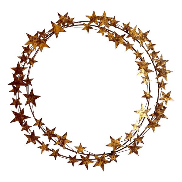 Gold Antique Star Wreath | Monika Hibbs Home