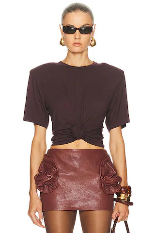 Knot Front T-Shirt | FWRD 