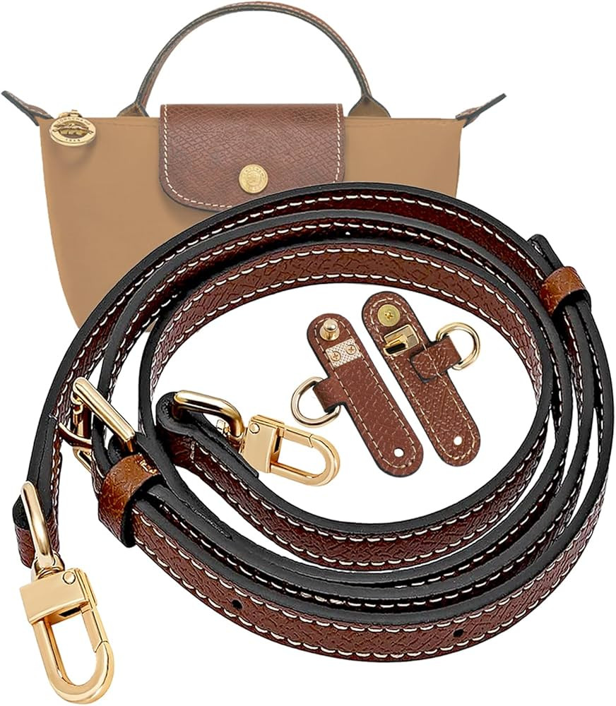 Mini Bags Leather Shoulder Strap for Longchamp Mini Bag Nude TAUPE Strap Kit | Amazon (US)