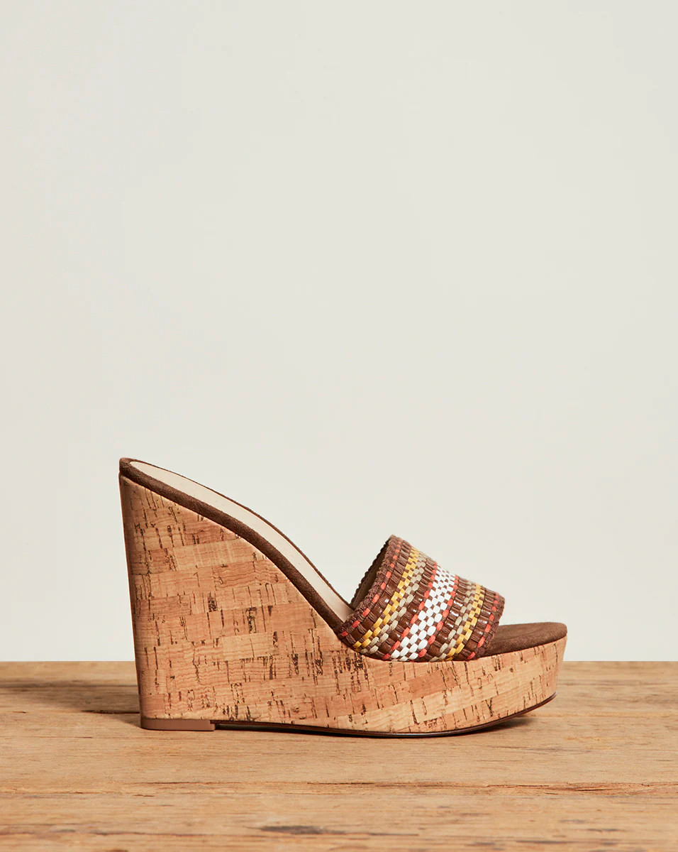 Dali Woven Wedge Sandal | Veronica Beard
