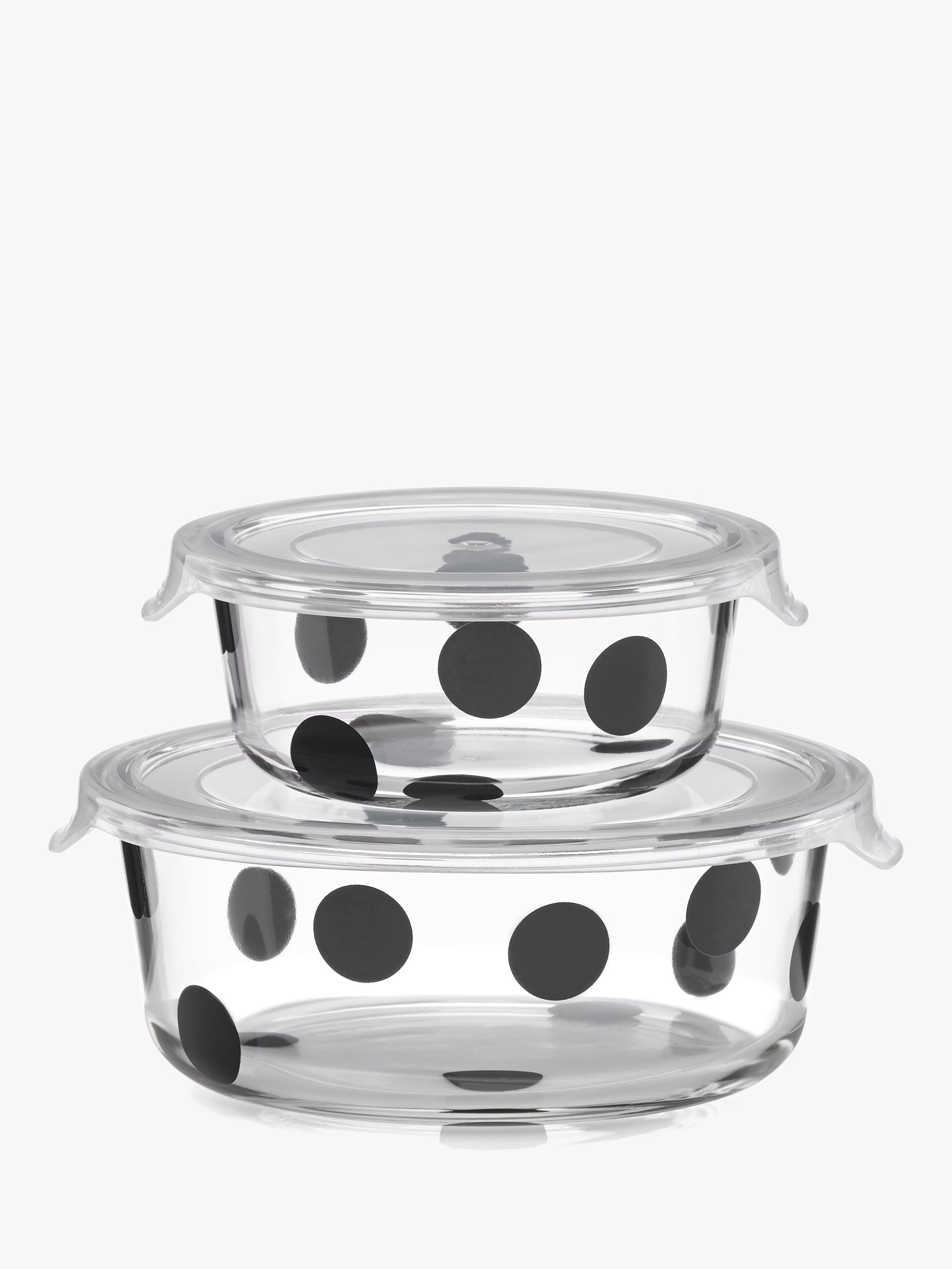 deco dot 2pc round food storage containers | Kate Spade (US)