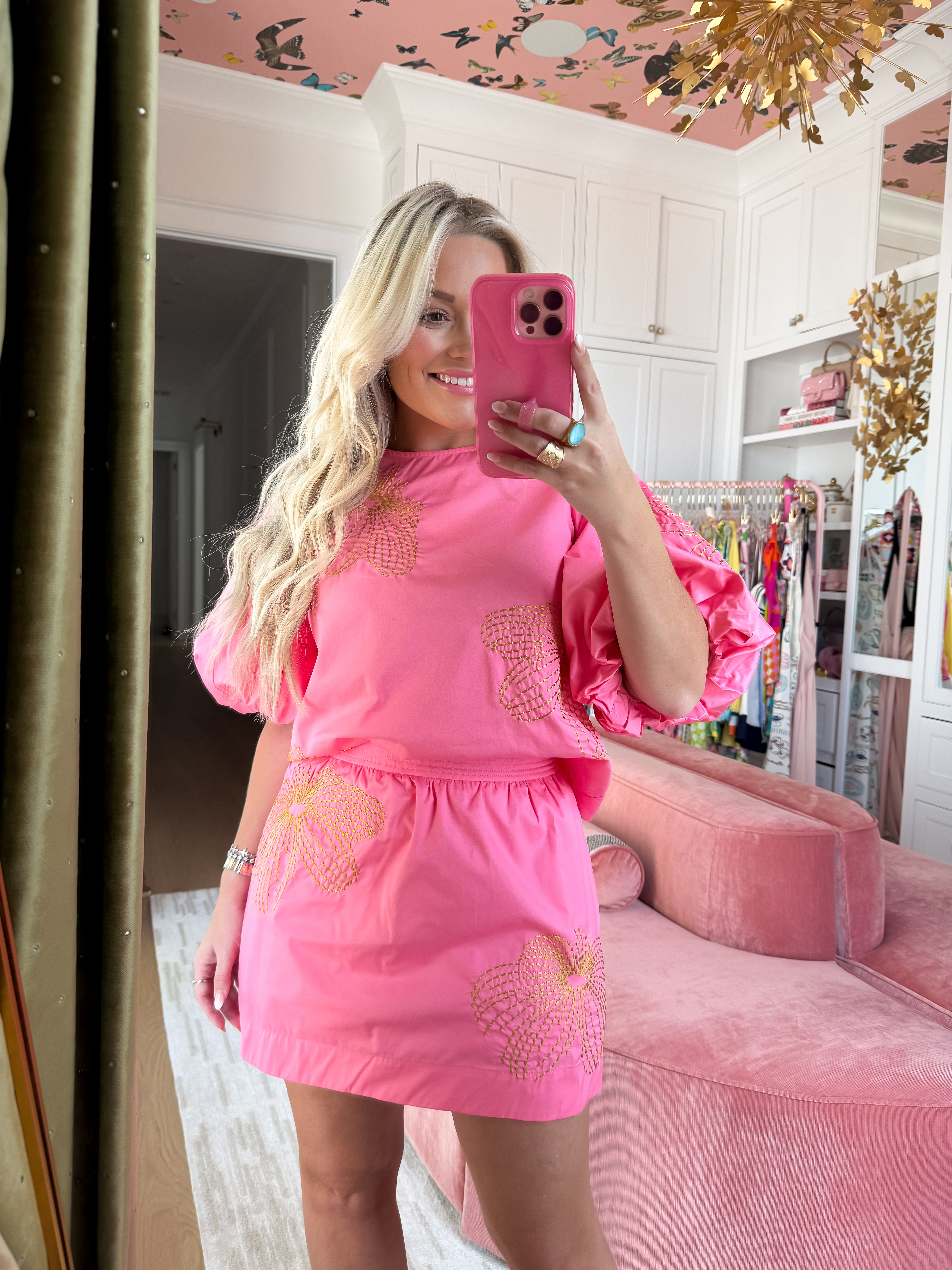 Palm printed set! Size small in both  

#LTKWorkwear #LTKPetite #LTKootd