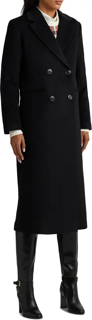 Lauren Ralph Lauren Double Breasted Wool Blend Reefer Coat | Nordstrom | Nordstrom