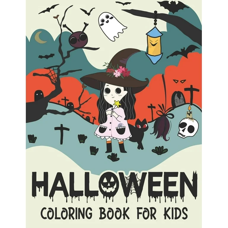 Halloween Coloring Book For Kids: Fun and Cute Spooky Scary Things Coloring Pages for Kids, Toddl... | Walmart (US)